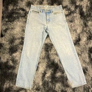 Loose fit blue/white Obey jeans size 30